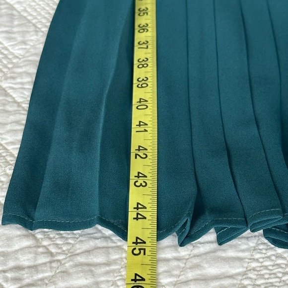 Ivy City Co Teal Lace Long Sleeve Dress - Picture 4 of 8